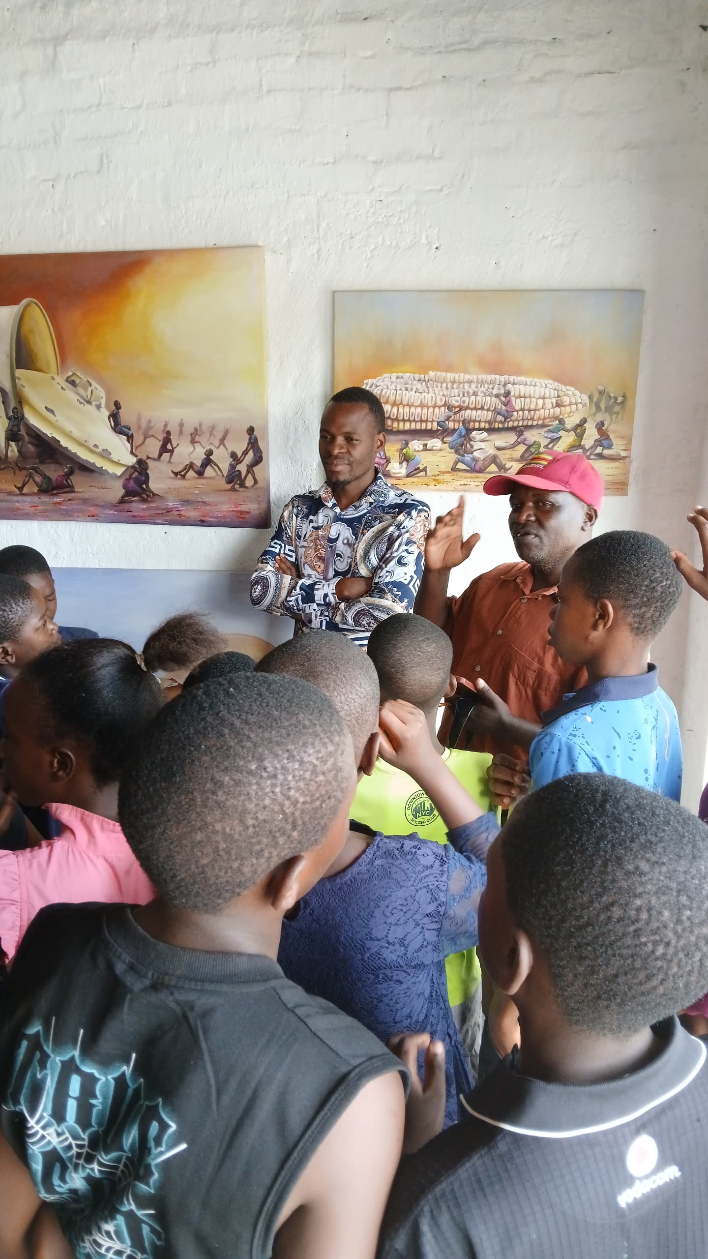 Gallery walkthrough with students